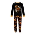 thumbnail image 4 of Matching Halloween Pajamas for Family Party Pjs Family Jammies Long Sleeve Funny Novelty Pumpkin Ghost 2 Piece Sets Casual Trendy Holiday Family Pajamas Men L, 4 of 4