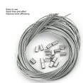thumbnail image 3 of Cable Ferrule Wire Rope, 400pcs Improved Work Efficiency Fixation Crimps Loop Sleeves  for Beauty Salon, 3 of 7