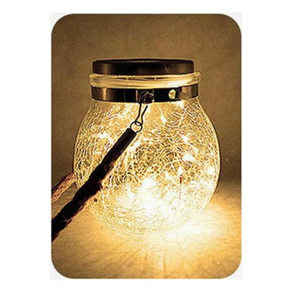 Solar cracked jar Solar glass jar Solar cracked glass jar Glass jar Glass jar Wa