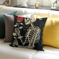 thumbnail image 3 of BANET Skull The Kissing Lovers Art Throw Pillow Case, Gift for Wife, , for Tarot Lovers, Skull Lovers, Wedding, Cushion Cover for Sofa Couch Bed 20x20in, 3 of 5