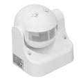 White Motion Sensor Detector Switch Waterproof Infrared PIR Motion