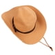thumbnail image 5 of Sombrero de ala ancha para hombres Sombrero de paja de playa de verano Sombreros plegables de sol para adultos (caqui), 5 of 5