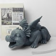 thumbnail image 1 of Decoración de fuente de diseño de dragones, estatua de decoración de jardín, esculturas de dinosaurio con función de agua patinada al aire libre para Soledad Estatua del dragón de la fuente, 1 of 10