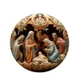 thumbnail image 2 of Jiaroswwei Christmas Nativity Decoration 3D Effect Print Acrylic Reusable Indoor Outdoor Xmas Tree Round Birth of Jesus Savior Hanging Ornament Pendant Festival Gift, 2 of 8