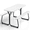 White#2, variant on 38.2 Inch Picnic Table with 2 Benches, Durable All-Weather Steel Frame, Stable & Easy to Clean, Portable Camping Table and Chairs for Outdoor & Indoor Use