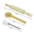 thumbnail image 1 of Langgg 13 Pcs Kids Chef Set Pretend Role-play Cooking Toy Kids Baking Set Includes Baking Aprons Chef Hat Oven Mitt Wood Spoon Set, 1 of 3