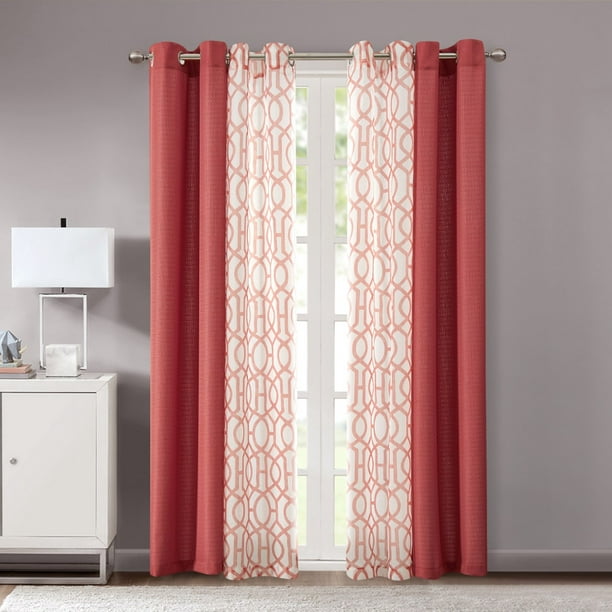 Mainstays Kingswood Window Curtain Set, All In One Window Curtain Sets