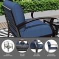 thumbnail image 4 of Gotland 5 Piece Aluminum Patio Furniture Set,Modern Metal Outdoor Patio Furniture w/5.1'' Thick Cushion and Rectangular Coffee Table,Patio Conversation Sets for Porch,Deck,Navy Blue, 4 of 5