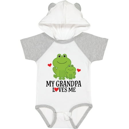 

Inktastic Grandpa Loves Me Frog Gift Baby Boy or Baby Girl Bodysuit