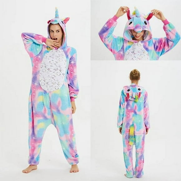 Unicorn Onesies Unisex Adult Winter Kigurumi Pyjamas Women Men Warm Flannel Sleepwear Wolf Onesie Anime Homewear Couple Pajamas