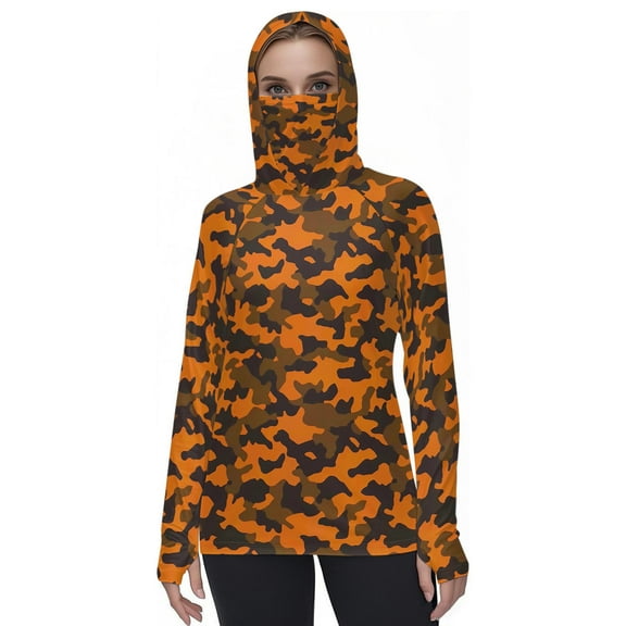 Htigea Unisex UPF 50 Tops Performance Running Training Hoodie Long Sleeve Sun Protection Athletic Quick-Dry T-Shirt E Multicolor S