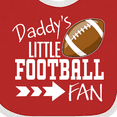 thumbnail image 4 of Inktastic Daddy's Little Football Fan Boys or Girls Baby Bib, 4 of 4