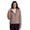 Cashew, variant on Active Women's Puffer Jacket Midweight Mock Neck Coat with Pockets