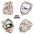 thumbnail image 5 of FORMRS Mini Backpack Purse for Women Travel Daypack Casual Shoulder Bag, Brown Nordic Christmas House, 5 of 7