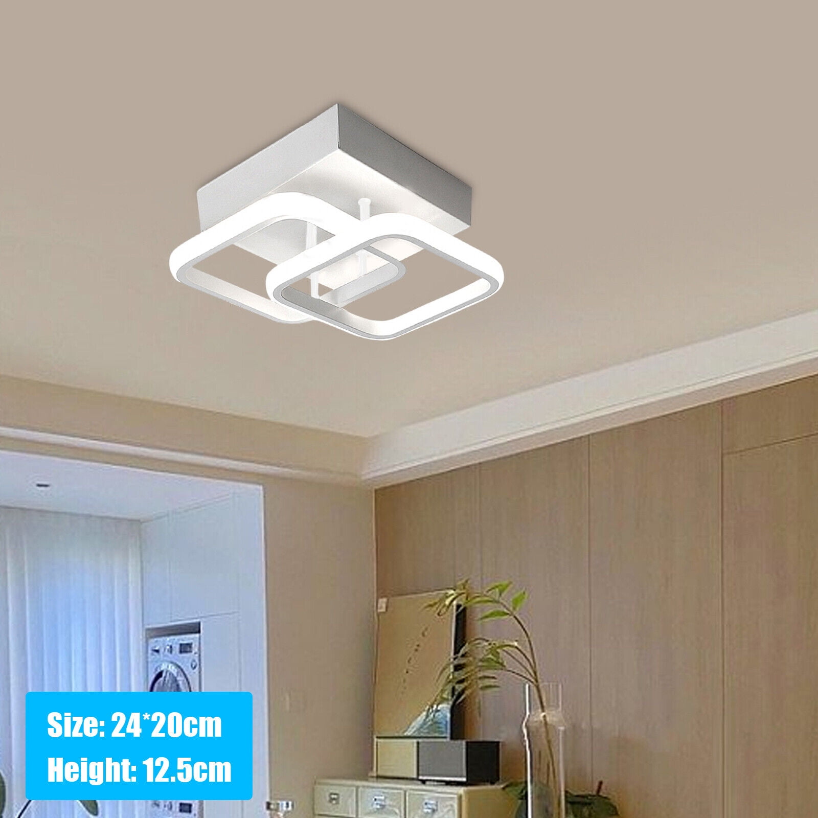 Miumaeov Acrylic LED Ceiling Light Flush Mount Pendant Lamp Lighting Fixture For Living Room Bedroom