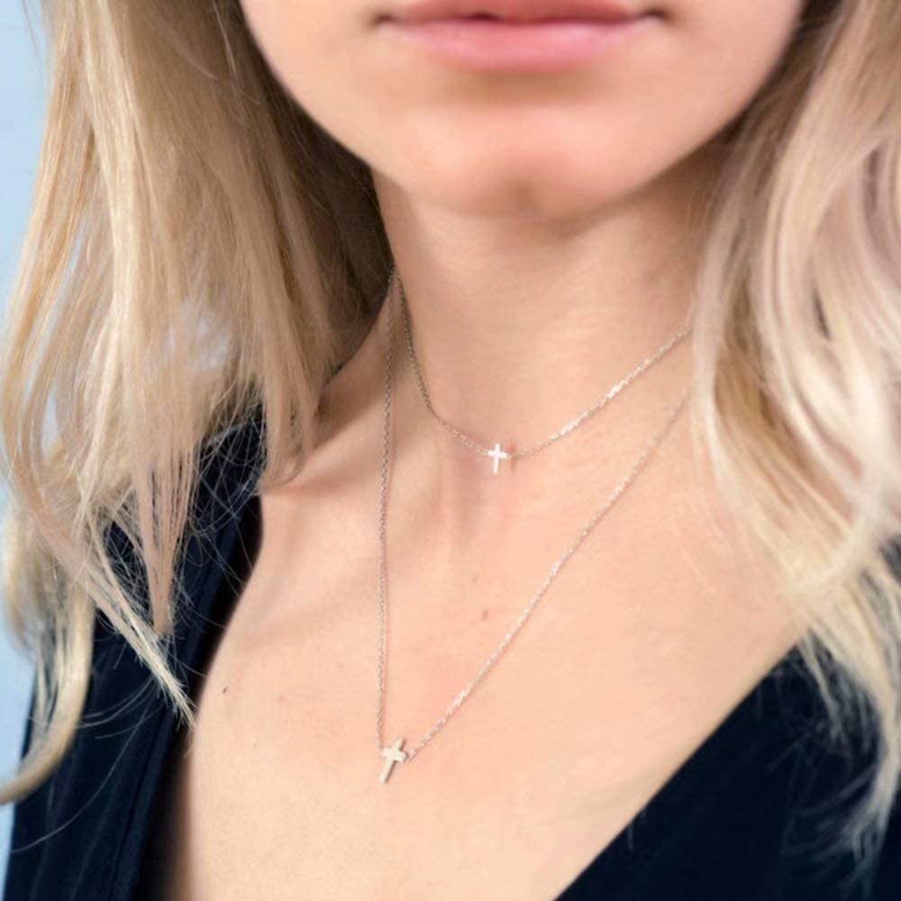 Cross Necklace for Women 14K Gold 