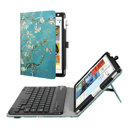 Fintie iPad mini 4 2015 / mini 5th 2019 Case - Folio Stand Cover with Removable Bluetooth Keyboard,