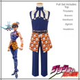 thumbnail image 1 of Anime JOJO Bizarre Adventure Cosplay Ghirga Narancia Cosplay disfraz Halloween carnaval fiesta personaje vestir traje hombres/mujeresHombresXL&JoJo's Bizarre Adven Deng Xun unisex, 1 of 2