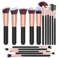 thumbnail image 1 of Pinceles de maquillaje 16 PCS Set Pinceles de maquillaje de oro rosa Pinceles de maquillaje sintético premium para base, 1 of 5