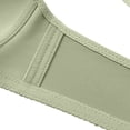 thumbnail image 3 of WZXFASHION Women Sexy Lace Back Button Shaping Cup Adjustable Shoulder Strap Large Size Underwire Bra Bra Mint Green 90B, 3 of 6