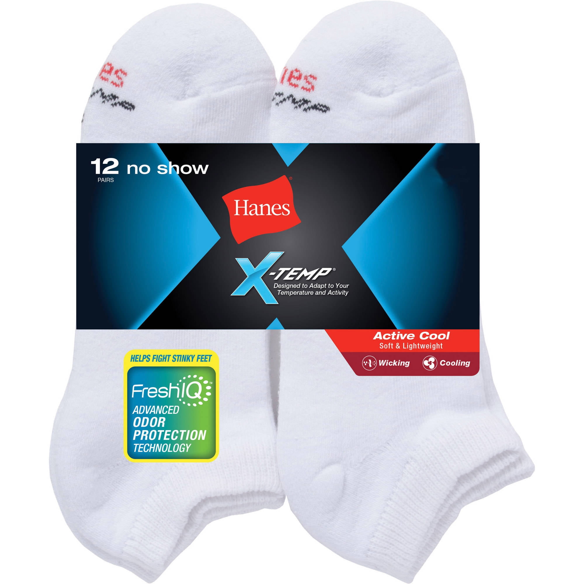 4-Pack Hanes Men's X-Temp Active Cool Ankle Socks ASSORTED ALL SIZES 