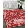 thumbnail image 3 of Ahgly Company Machine Washable Indoor Rectangle Transitional Pastel Red Pink Area Rugs, 7' x 10', 3 of 7