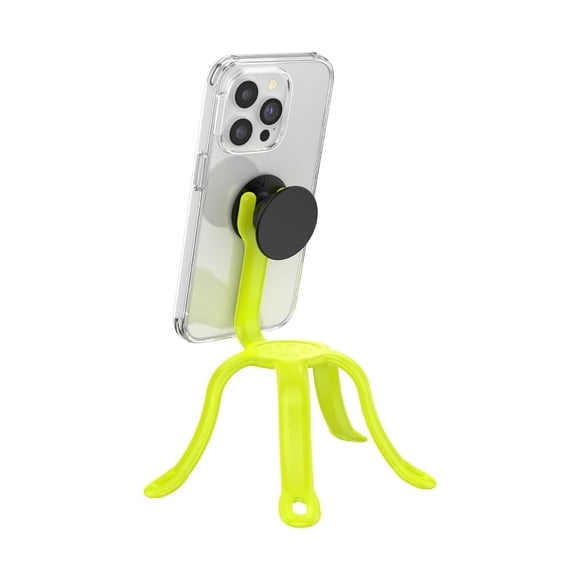 Soporte Flexible PopSockets para Celular en Amarillo Neón