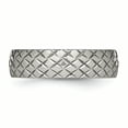 thumbnail image 3 of Bague Texturée Polie en Titane Taille 12.5, 3 of 6