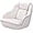 White & Blue, variant on Lumiparty Pontoon Captain Bucket Seat With Thickened Sponge Padding, Fishing Chairs for Boats, Sightseeing, Speedboat, Canoe, White