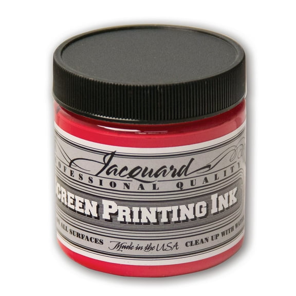 Jacquard Professional Screen Printing Ink, 4 oz., Opaque Red