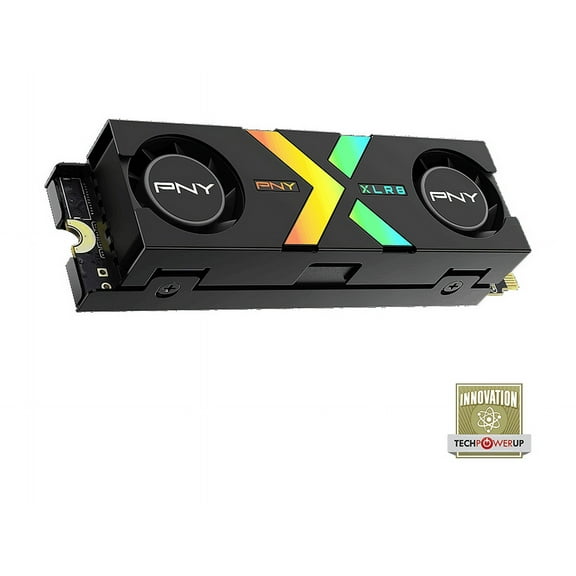 PNY CS3150 2TB Gen5 x 4 M.2 2280 SSD with RGB – Up to 12,000/11,000 MB/s – M280CS3150XHS-2TB-RB