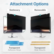 VINTEZ 24 Inch 16:9 Privacy Screen for Computer Monitor and Laptop - Anti Glare Protector Film Blue Light Filter Eye Protection - Computer Screen Privacy Shield,