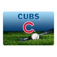 thumbnail image 1 of Chicago Cubs Pet Bowl Mat Team Color Baseball Size Large, 1 of 1