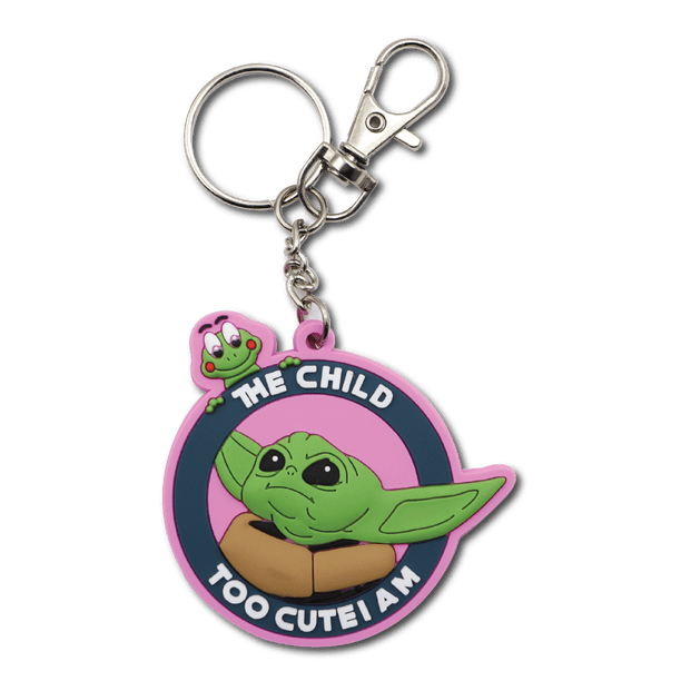 Baby Yoda 3D PVC Keychain 2" with Snap Hook The Child Baby Yoda