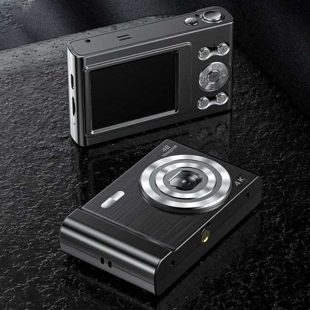 Xihbxyly Cosas Por Menos de 5 Dolares Cámara Digital 4K Hd para Estudiantes, Campus, Hogar, Videocámara de Viaje de 16X, Regalos de Cumpleaños para Niños y Niñas