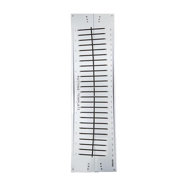 Sonducket Estera de papel para pista de golf, ayuda de alineación, suministros de práctica para principiantes, 12 grados Golf 12 grados