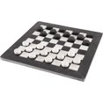 thumbnail image 1 of RADICALn Checkers Board Game 15 Inches Black and White Handmade Marble 2 Player Tournament Checker Set - Portable Table Draughts Kids Board Games Sets, 1 of 6