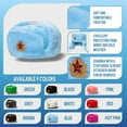 thumbnail image 3 of HAHDAXIA Ushanka Russian Fur Hat - Soviet Army Trapper Hat, 3 of 6