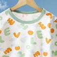 thumbnail image 4 of Unisex Kids Pajamas Set Long Sleeve Cotton Sleepwear Lounge Set 6-12 Months 12-24 Months 2t 3t 4t 5t 6t 7t 8t 9t Children(Green,2-3 Years), 4 of 6