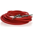thumbnail image 6 of 25FT Speaker Cables (10 PACK) by FAT TOAD | Quarter Inch 12 AWG Gauge Wire for Amp, Music Studio Recording & Stage Gear | 1/4" to 1/4 Male Jack Professional Pro Audio Red DJ Speakers PA Patch Cords, 6 of 14