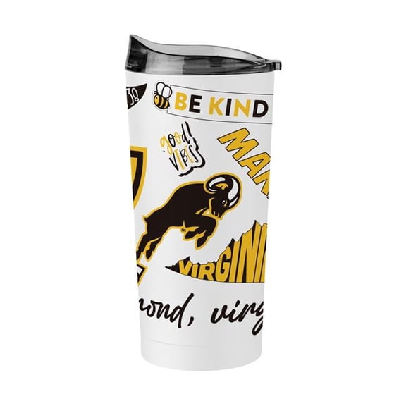 Logo Brands 376-S20PT-63 Virginia Commonwealth 20 oz Native Powder Coat Tumbler