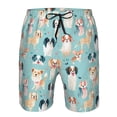 thumbnail image 3 of Fotbe Colorful Dog Trajes de Baño Estampados para Hombre, Shorts de Verano de Secado Rápido, Ropa de Playa, Bañadores-3X-Large, 3 of 6