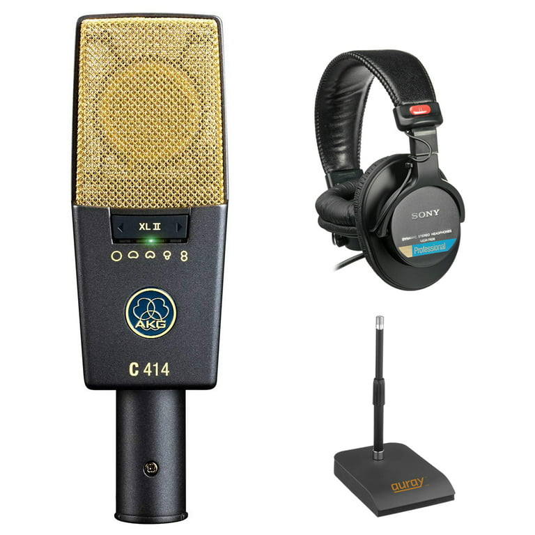 AKG C414 XLII Multipattern Condenser Microphone Bundle with