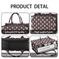 thumbnail image 4 of Large Capacity Tote Bag,Black Floral Skull Pattern Handbag Fashion Luxury Tote Bag,15.7"x13"x 5.1" Inches,Laptop Compatible, 4 of 6