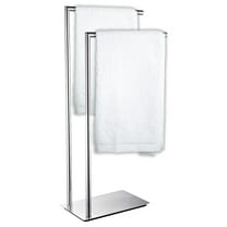 Freestanding Towel Rack for Bathroom 2 Tiers – Stainless Steel Towel Holder - Powder Coated Finish