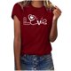 thumbnail image 1 of Camisetas con estampado de letras y cuello redondo de verano para mujer, blusas femeninas cómodas y elegantes, Tops OAVQHLG3B Store lin121212, 1 of 5