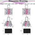 thumbnail image 2 of Bolso de Playa Tote QOGiR Neopreno Blanco Camo Grande con Bolsillo, 2 of 9