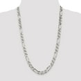 thumbnail image 5 of White Sterling Silver chain Anchor Figaro Men's 26 in 8.75 mm, 5 of 5