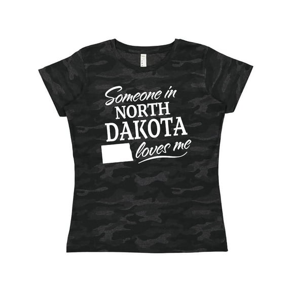 Inktastic Someone in North Dakota Loves Me Women's T-Shirt