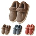 thumbnail image 2 of Gaexia Women's And Men's Cozy Warm Non- Indoor Outdoor Slippers For Autumn Winter Comfortable Shoes With Covered Heel, 2 of 6
